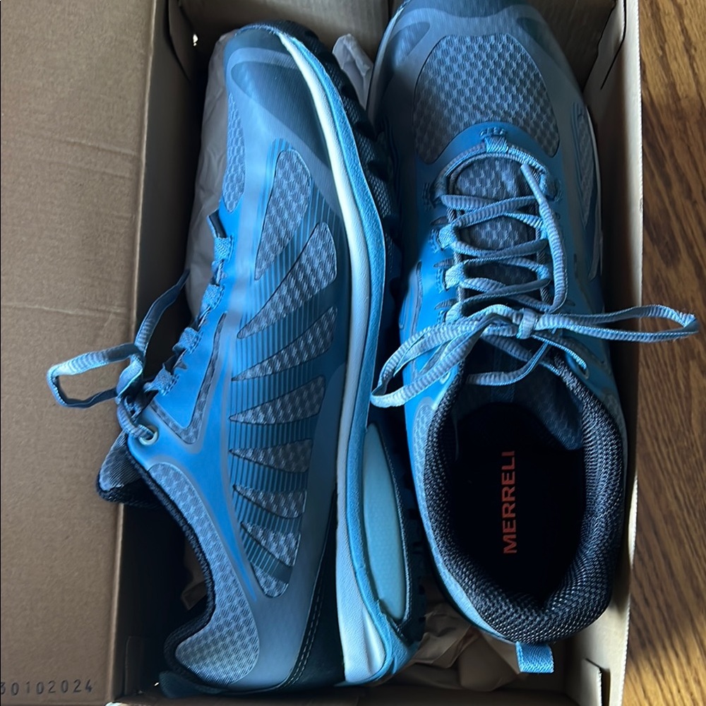 Merrell Blue Athletic Shoes Siren Edge rock/bluestone, women’s 10W